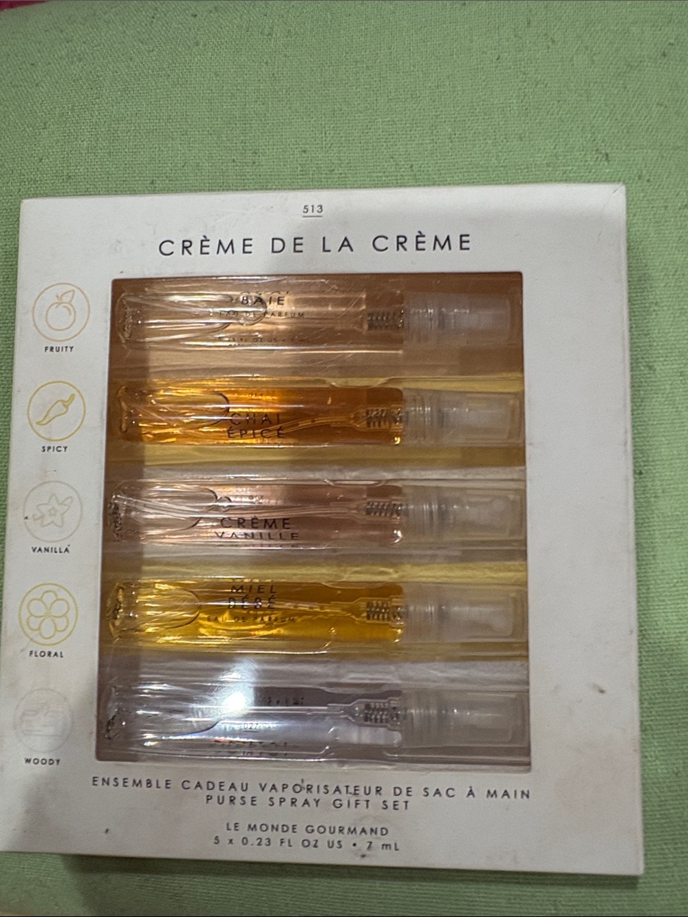 Women's Purse Spray Gift Set - Multi Gold & Clear Vials of gourmand perfume
